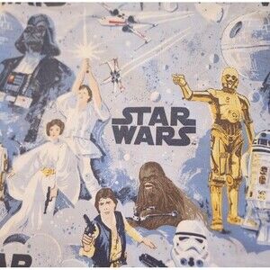 Pottery Barn Kids "Star Wars" Twin Flat Sheet 100% Cotton Fabric Material